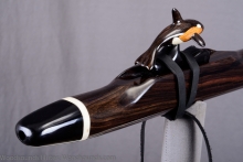 African Blackwood  Native American Flute, Minor, Mid F#-4, #K35J